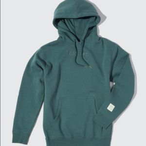 GLOSSIER SAGE GREEN HOODIE // limited edition // in original packaging